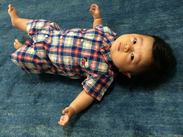 かわいいチェック柄ロンパース|赤ちゃんのおしゃれ日本製ベビー服 ベビー肌着のマルマイユ|肌触りが心地よいオーガニックコットン肌着
